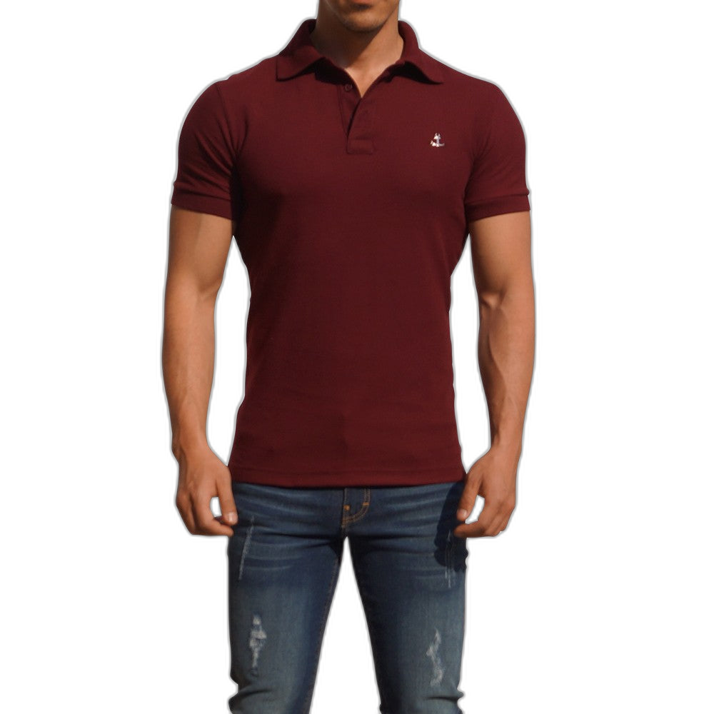 Polo Vino Manga Corta Vino Metal Emblem
