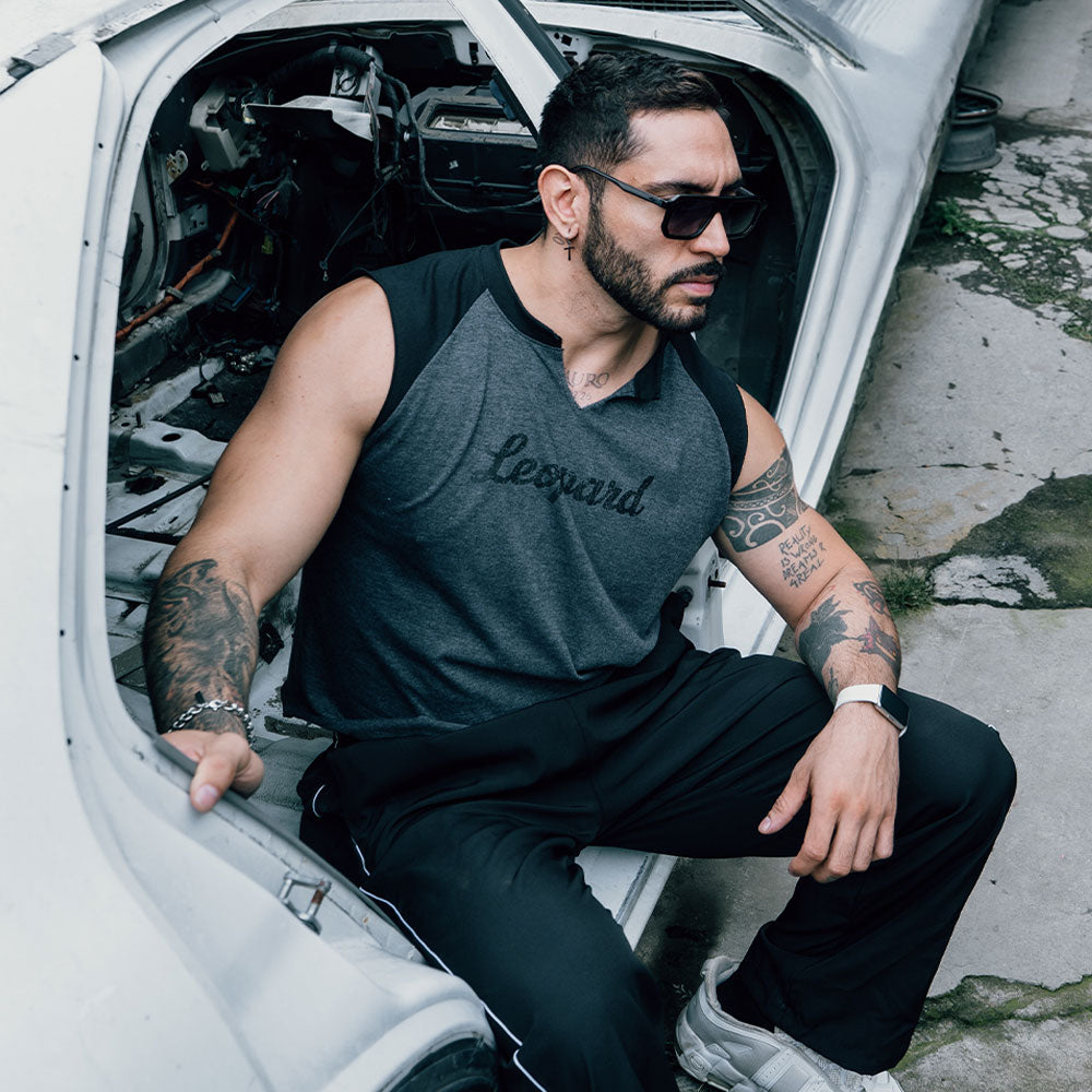 Garage High Performance Cut Off Sleeveless Oxford