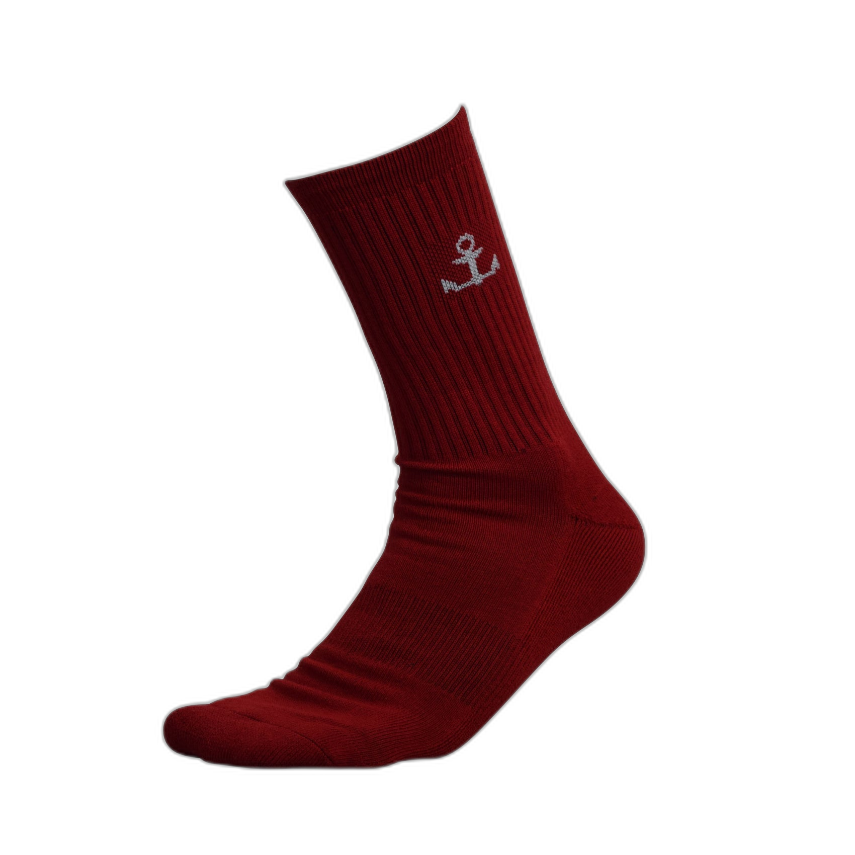 Calceta Roja Logo Chico Blanco