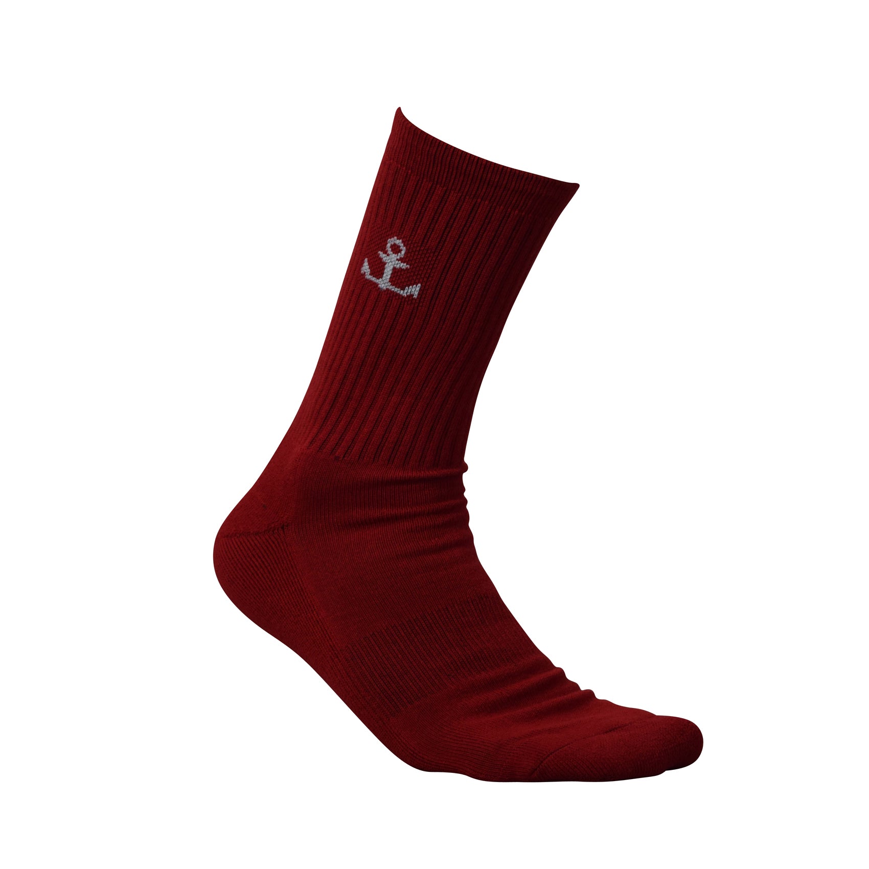 Calceta Roja Logo Chico Blanco