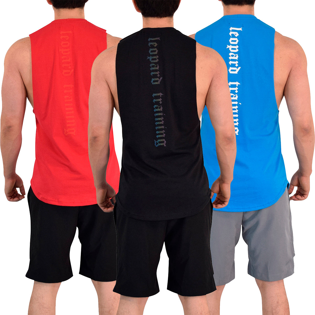 Legacy Sleeveless 3 Pack Red Black Red - Black White Litmus - Blue White White