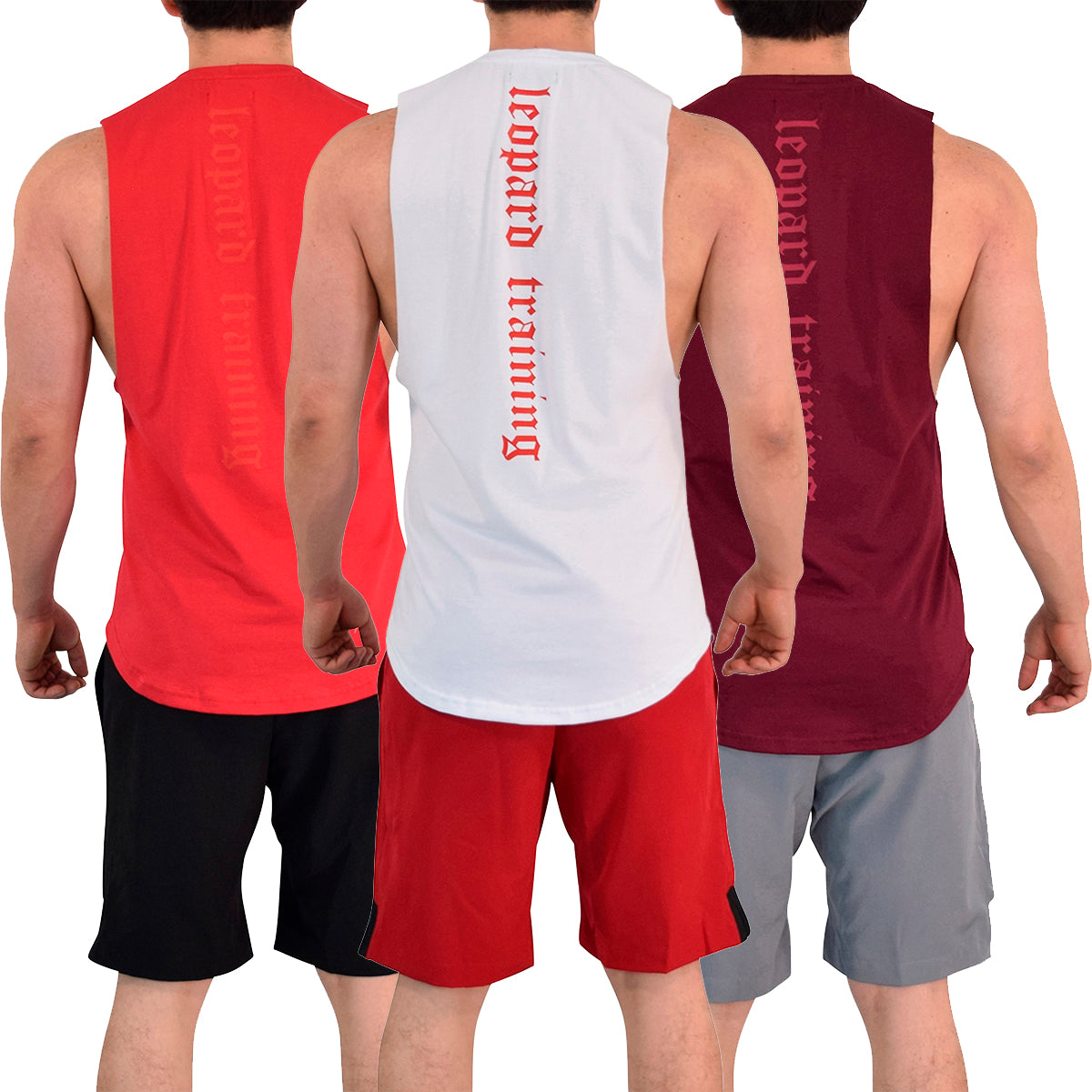 Legacy Sleeveless 3 Pack Red Black Red - White Red Red - Burgundy White Burgundy