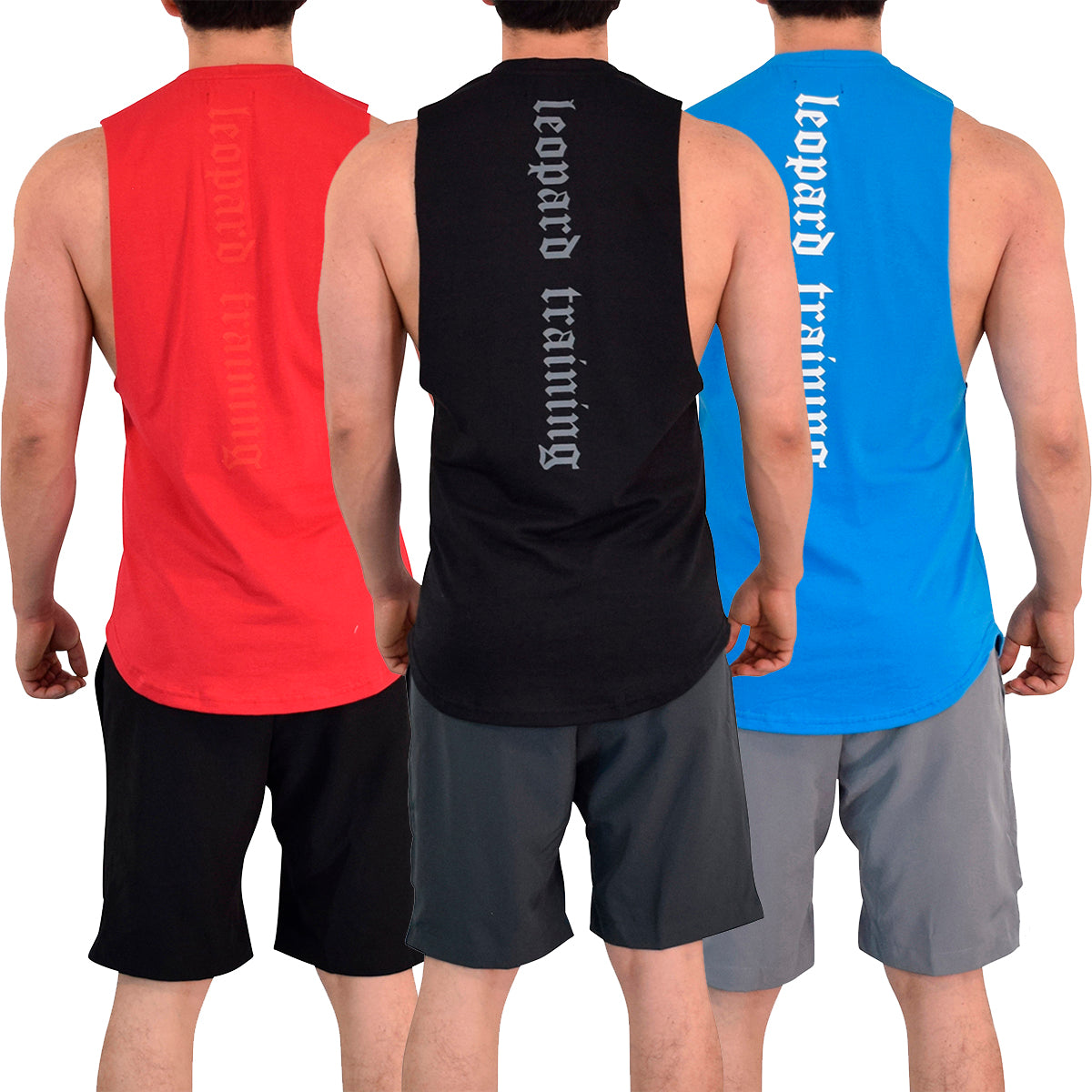 Legacy Sleeveless 3 Pack Red Black Red - Black Gray Gray - Blue White White