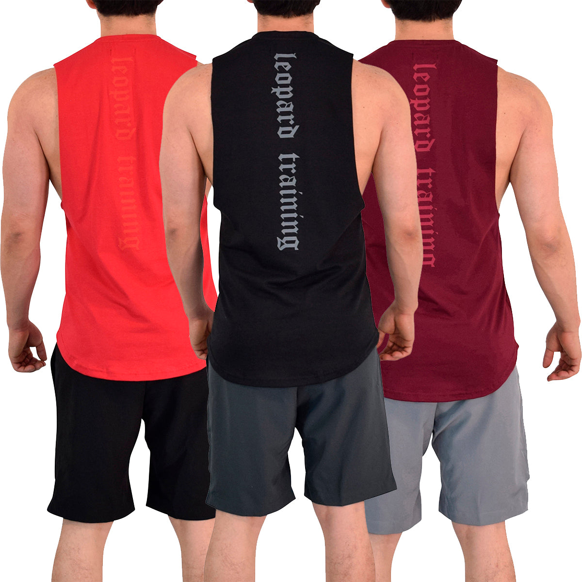 Legacy Sleeveless 3 Pack Red Black Red - Black Gray Gray - Burgundy White Burgundy