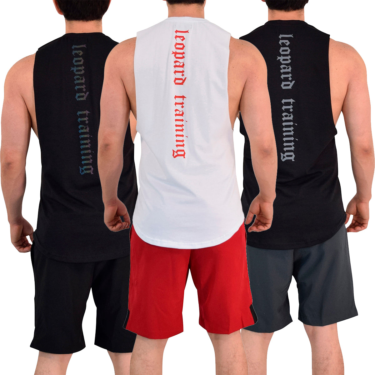 Legacy Sleeveless 3 Pack Black White Litmus - White Red Red - Black Gray Gray