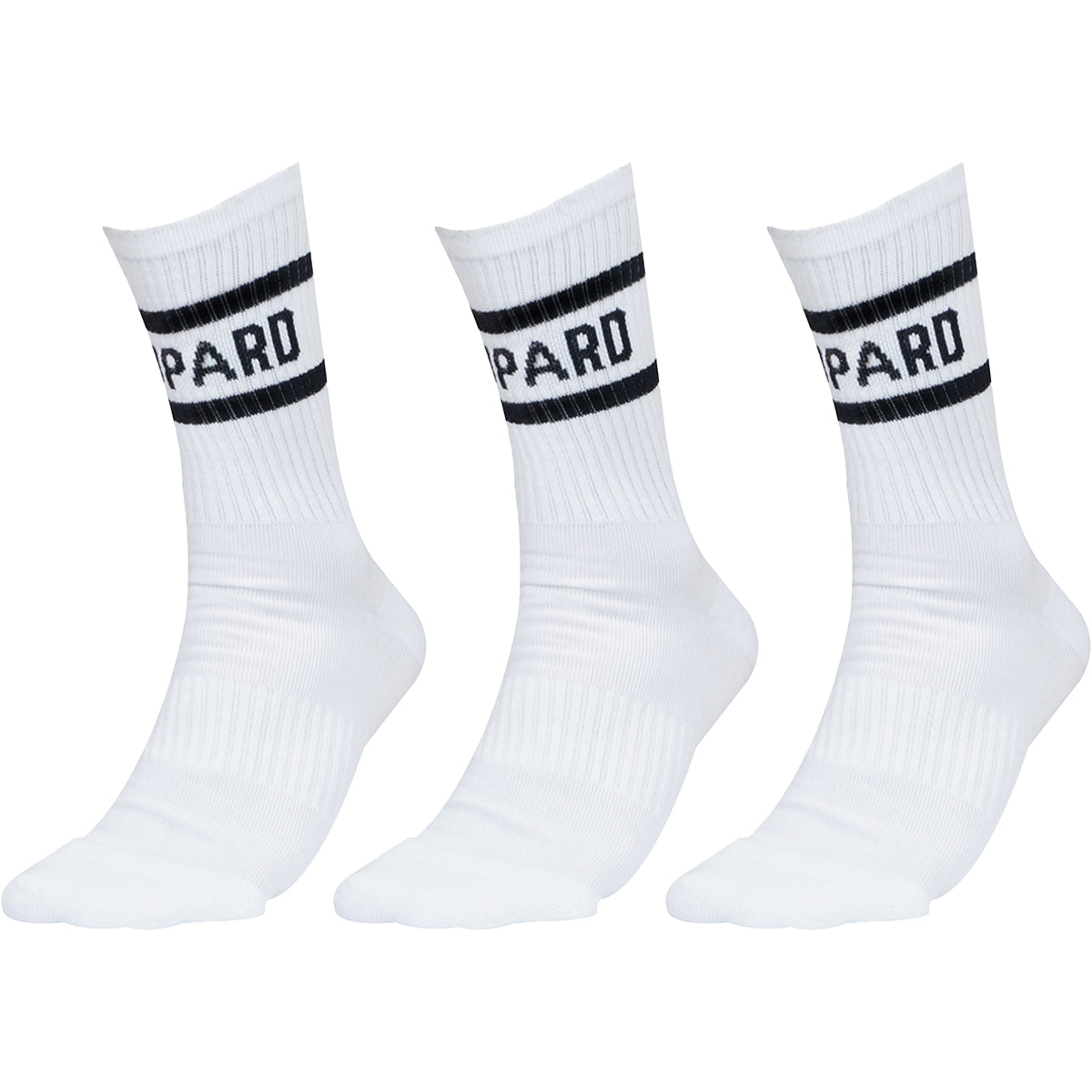 Calcetas 3 Pack Blanca Logo Negro