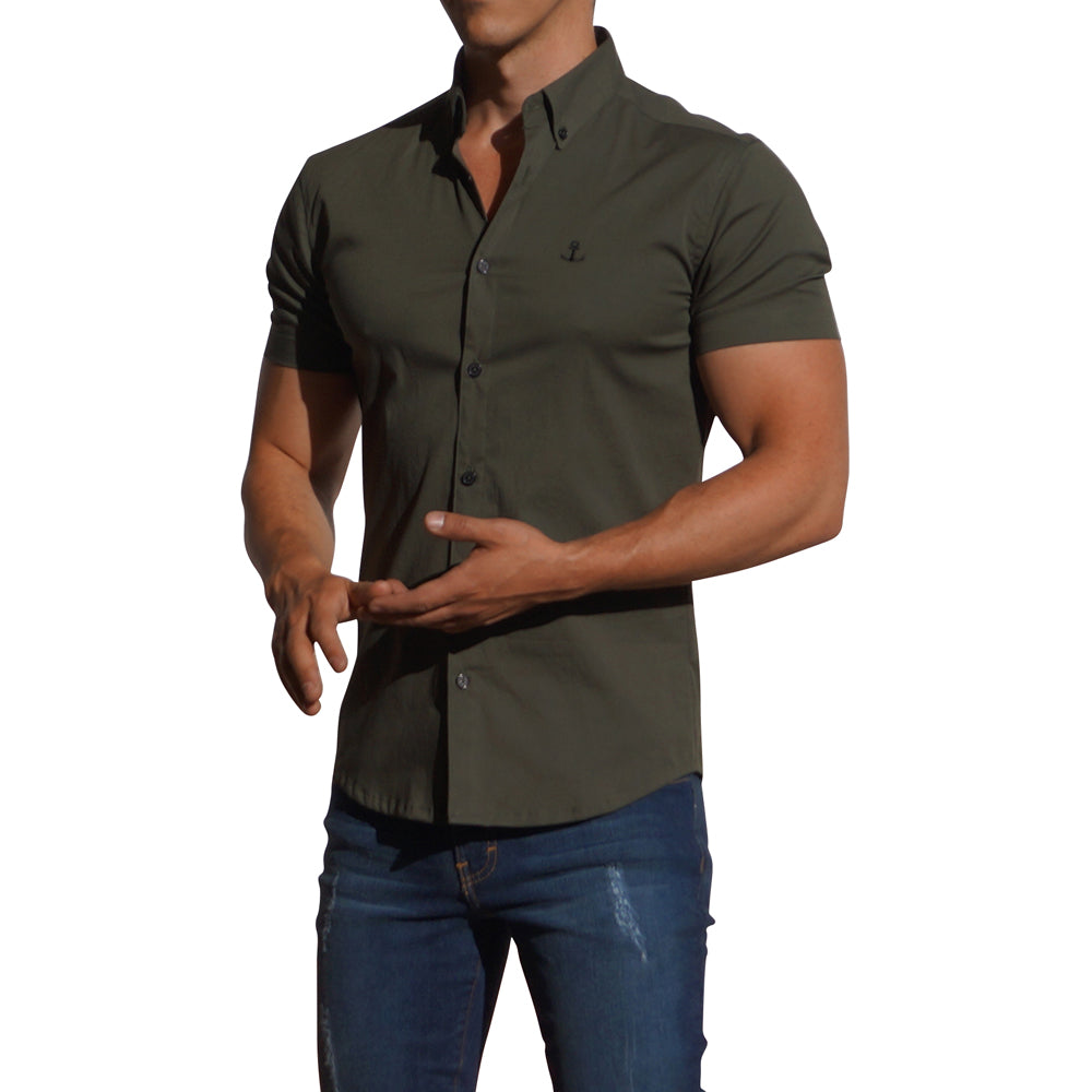 Olive Short Sleeve Shirt Olive