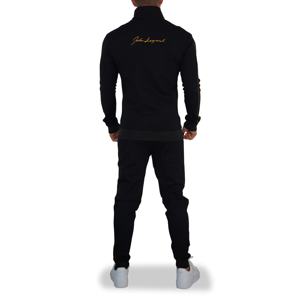 Scuderia Tracksuit Negro Logo Dorado