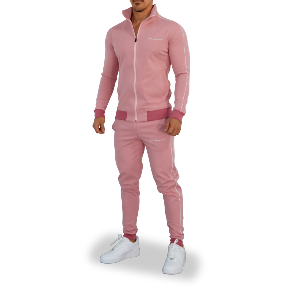 Scuderia Tracksuit Pink Logo White