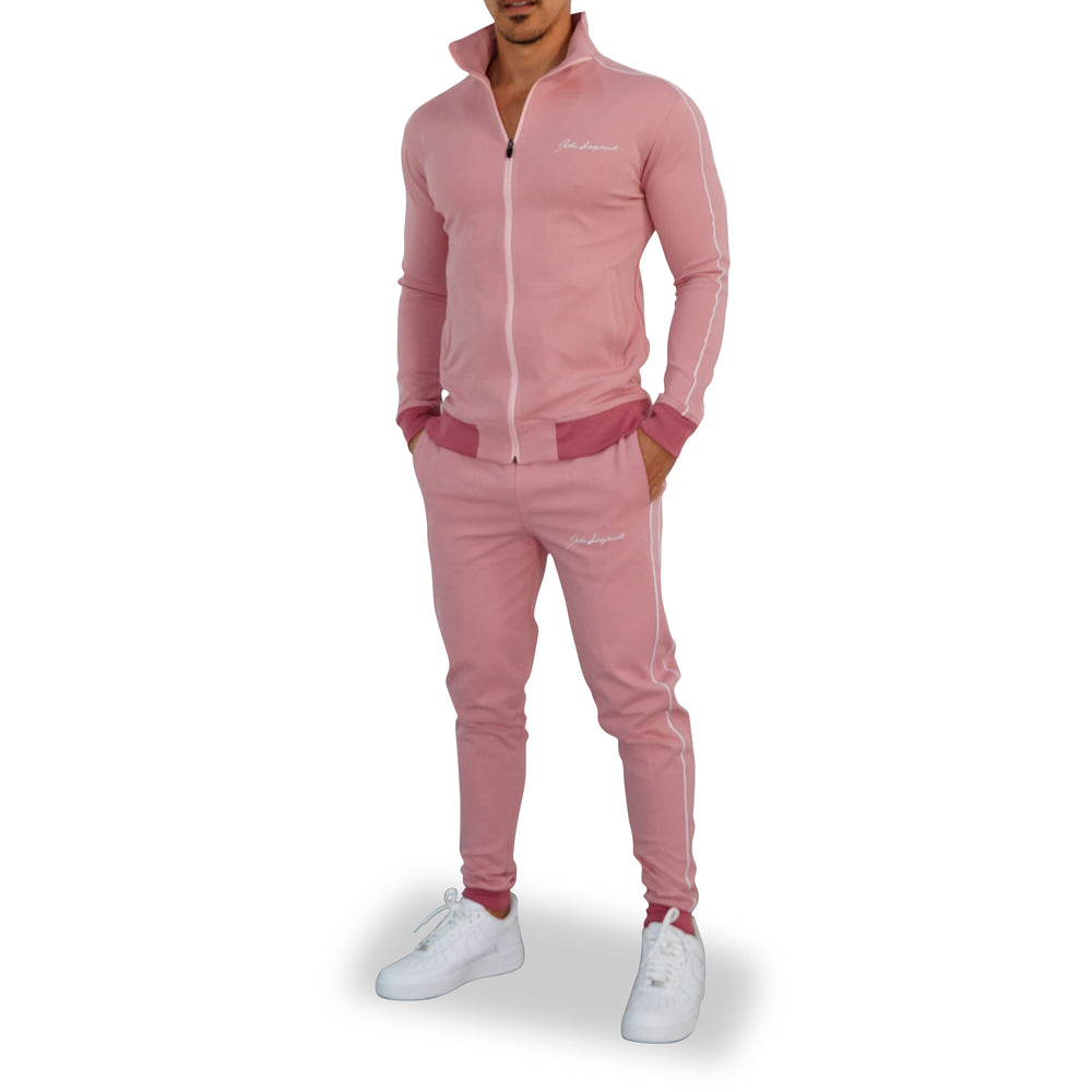 Scuderia Tracksuit Pink Logo White