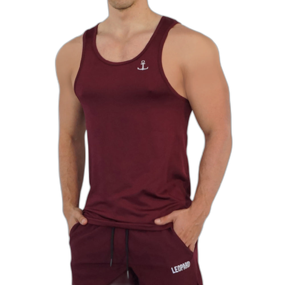 Light Running Tank Burgundy