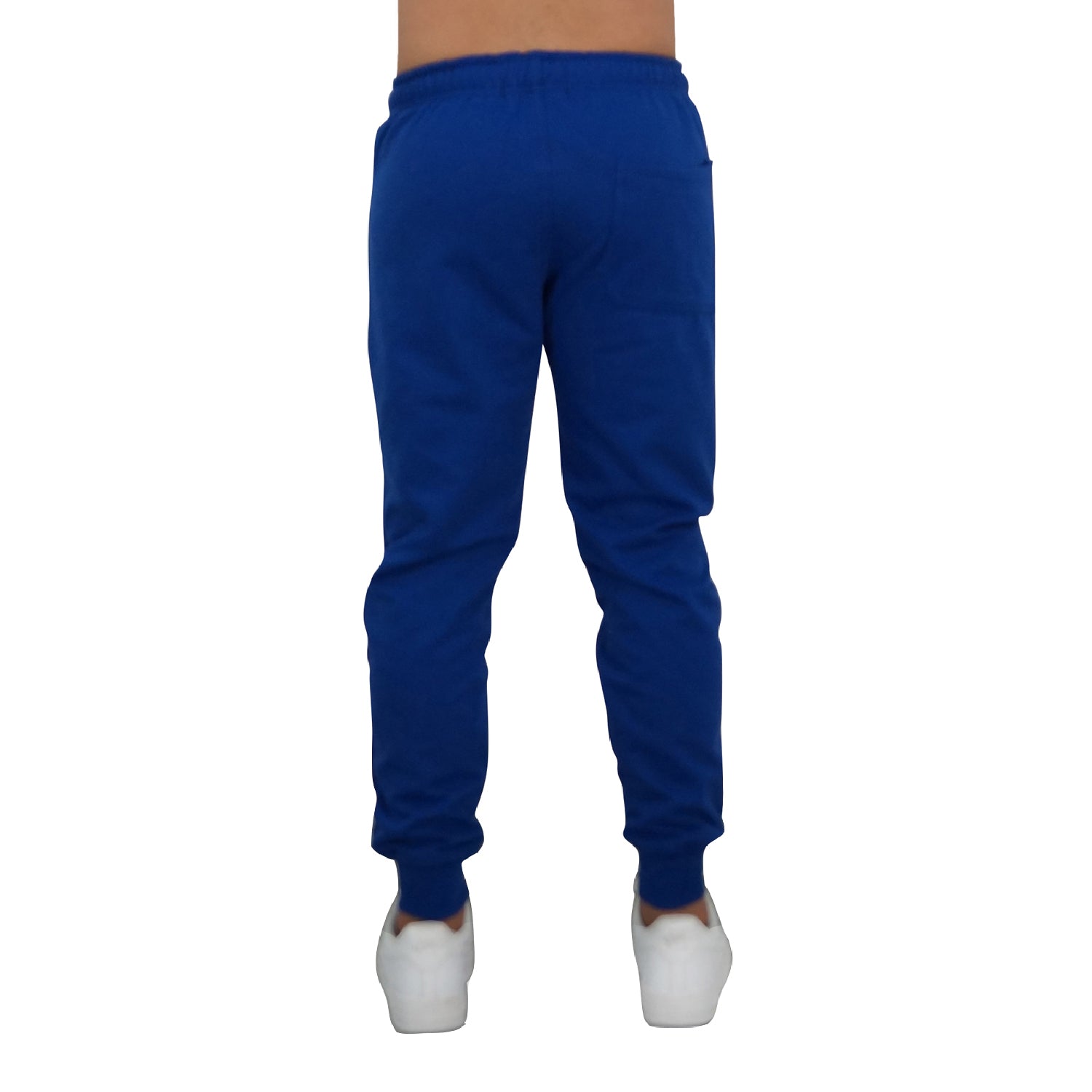 Fleece Jogger Royal Blue Perspective Logo White