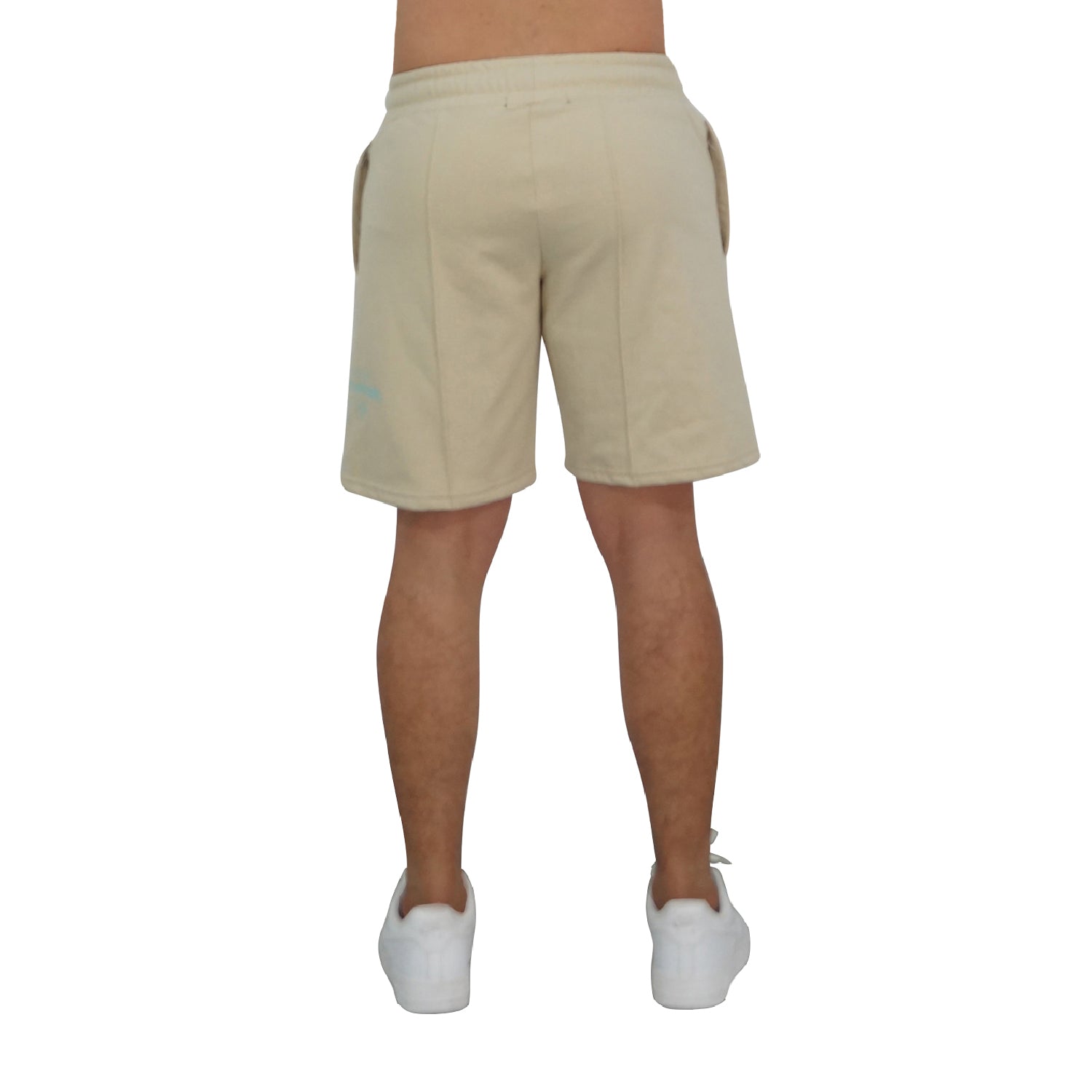 Fleece Short Sand Perspective Logo