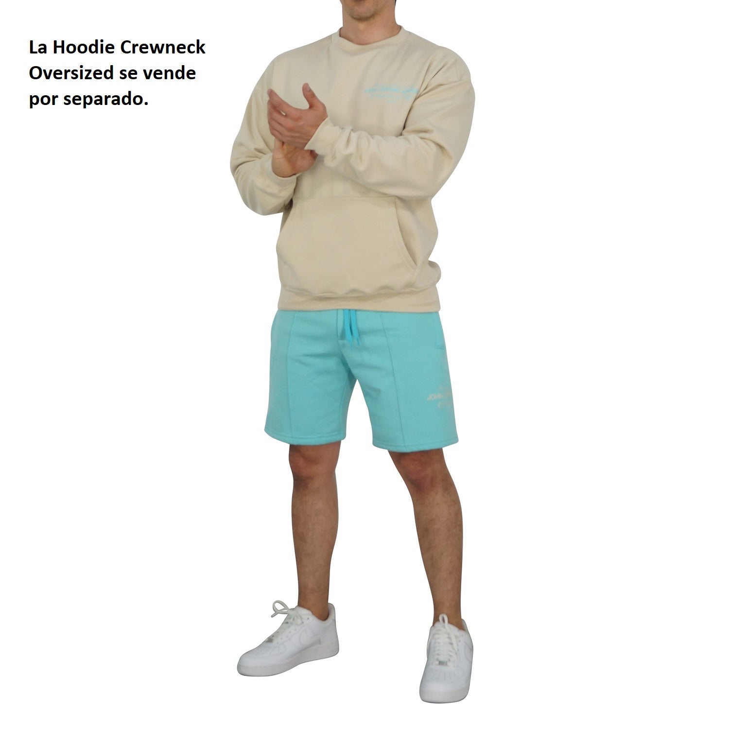 Fleece Short Mint Perspective Logo