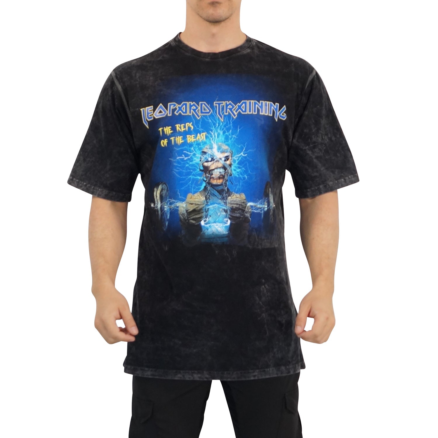 Playera Oversized Acid Wash Electric Ez Bar.