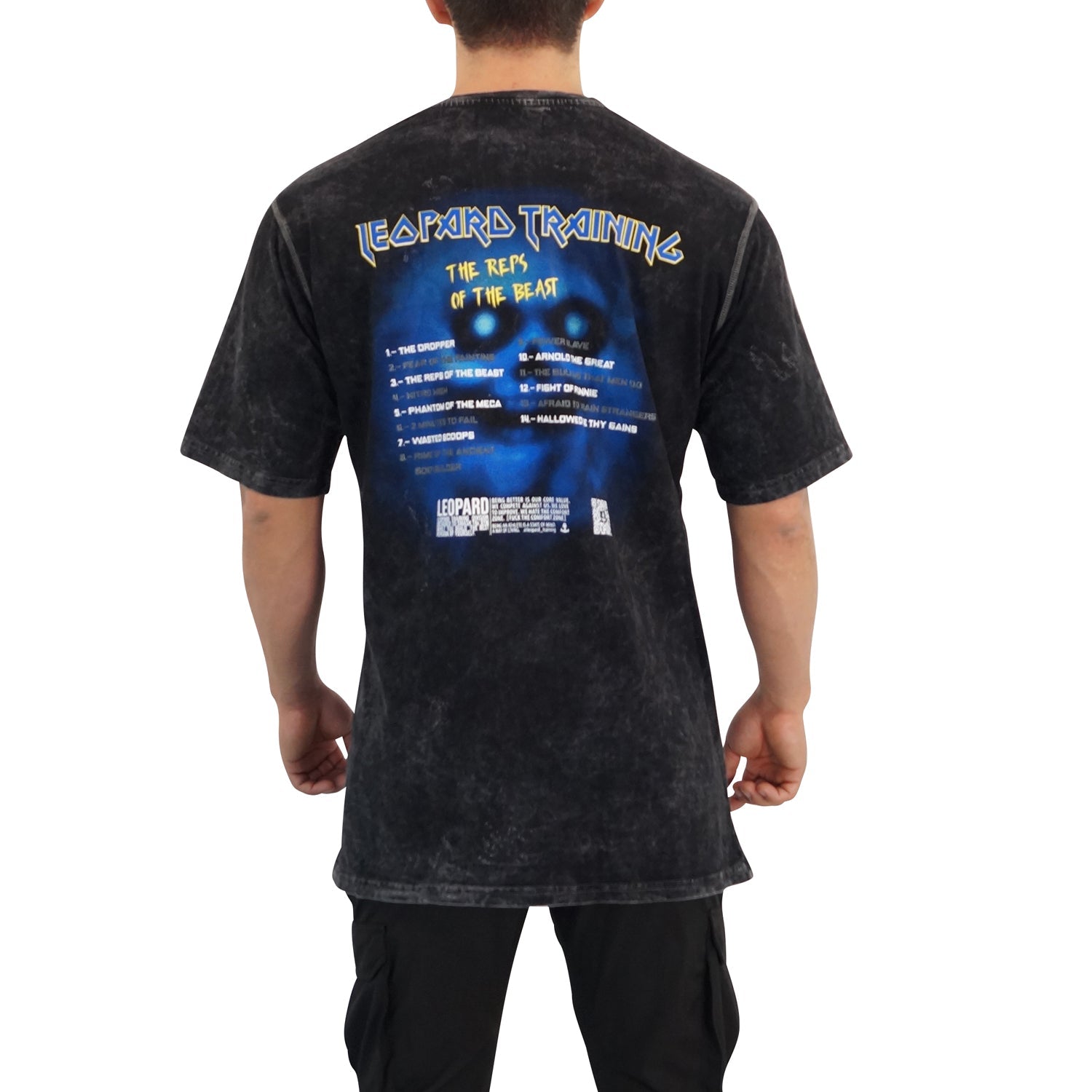 Playera Oversized Acid Wash Electric Ez Bar.