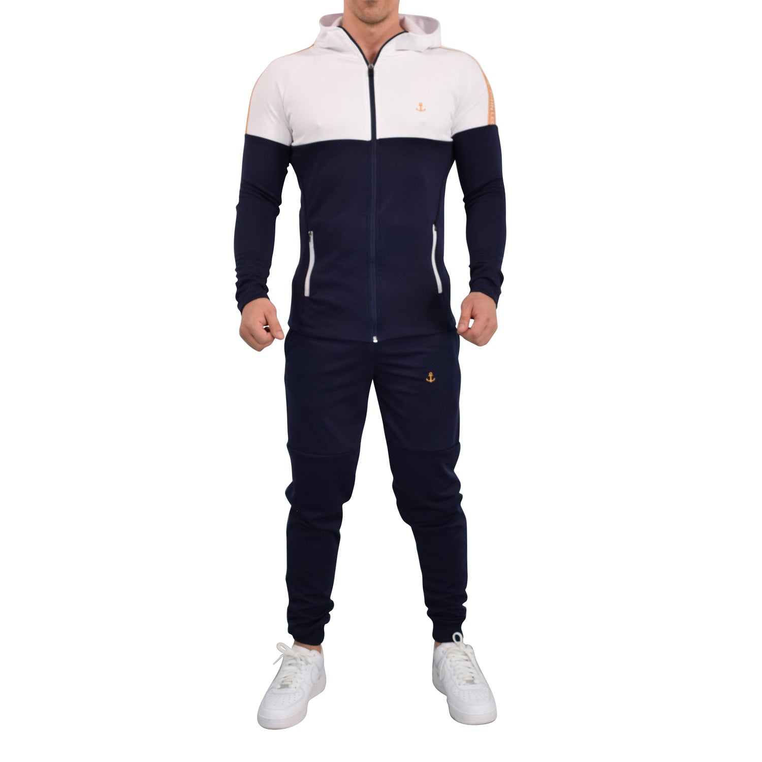 Sigma Tracksuit Navy/White Gold