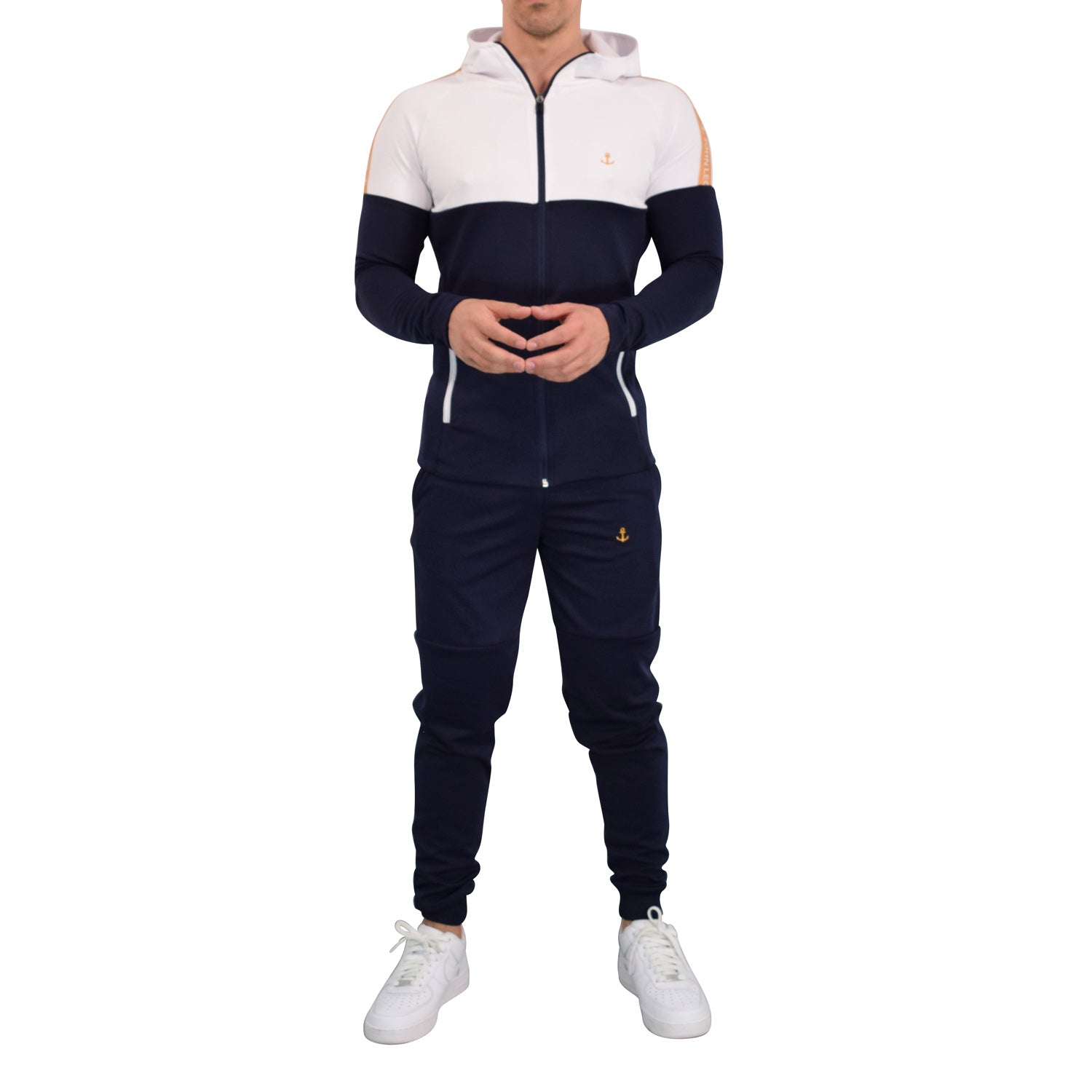Sigma Tracksuit Navy/White Gold