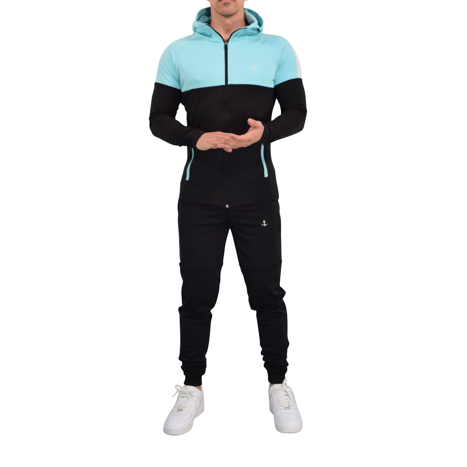 Sigma Tracksuit Teal Black Silver