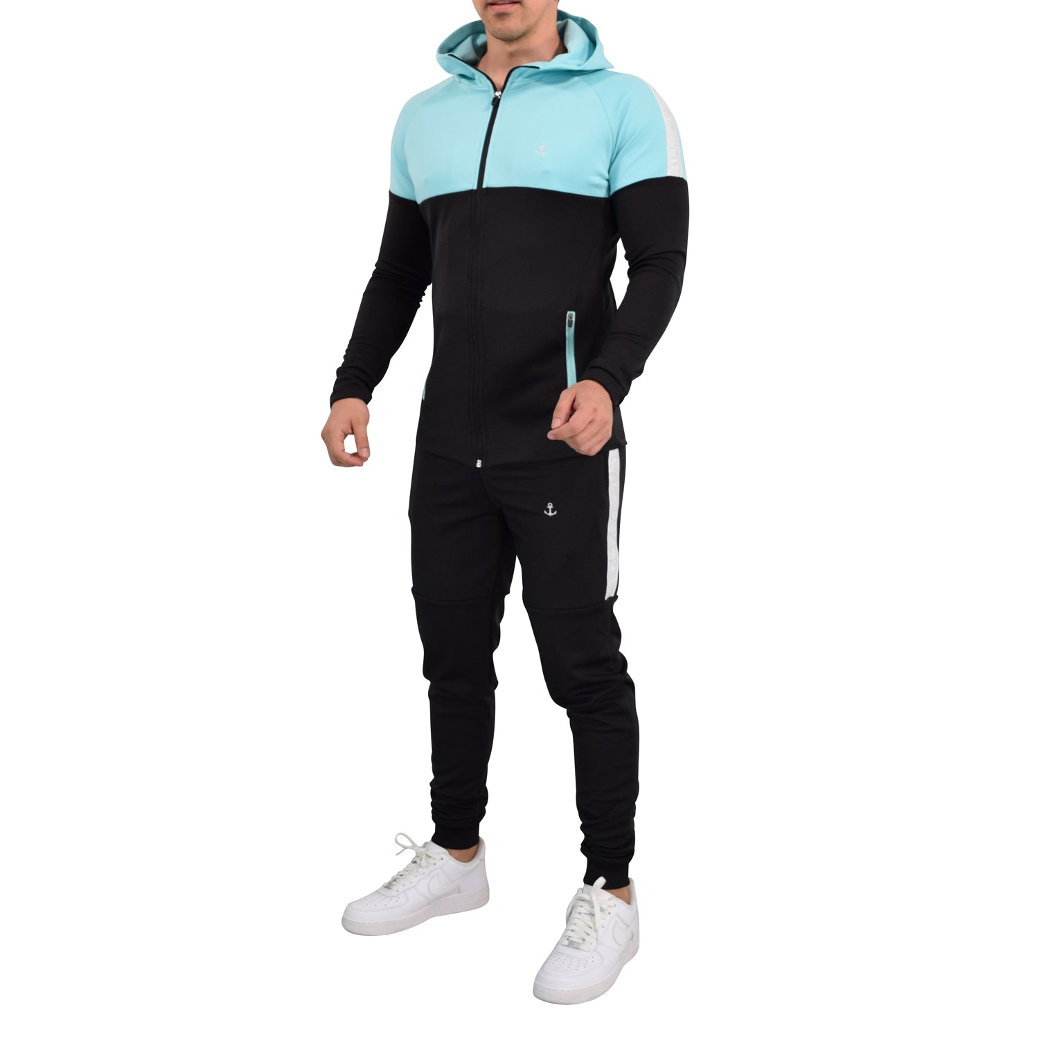 Sigma Tracksuit Teal Black Silver