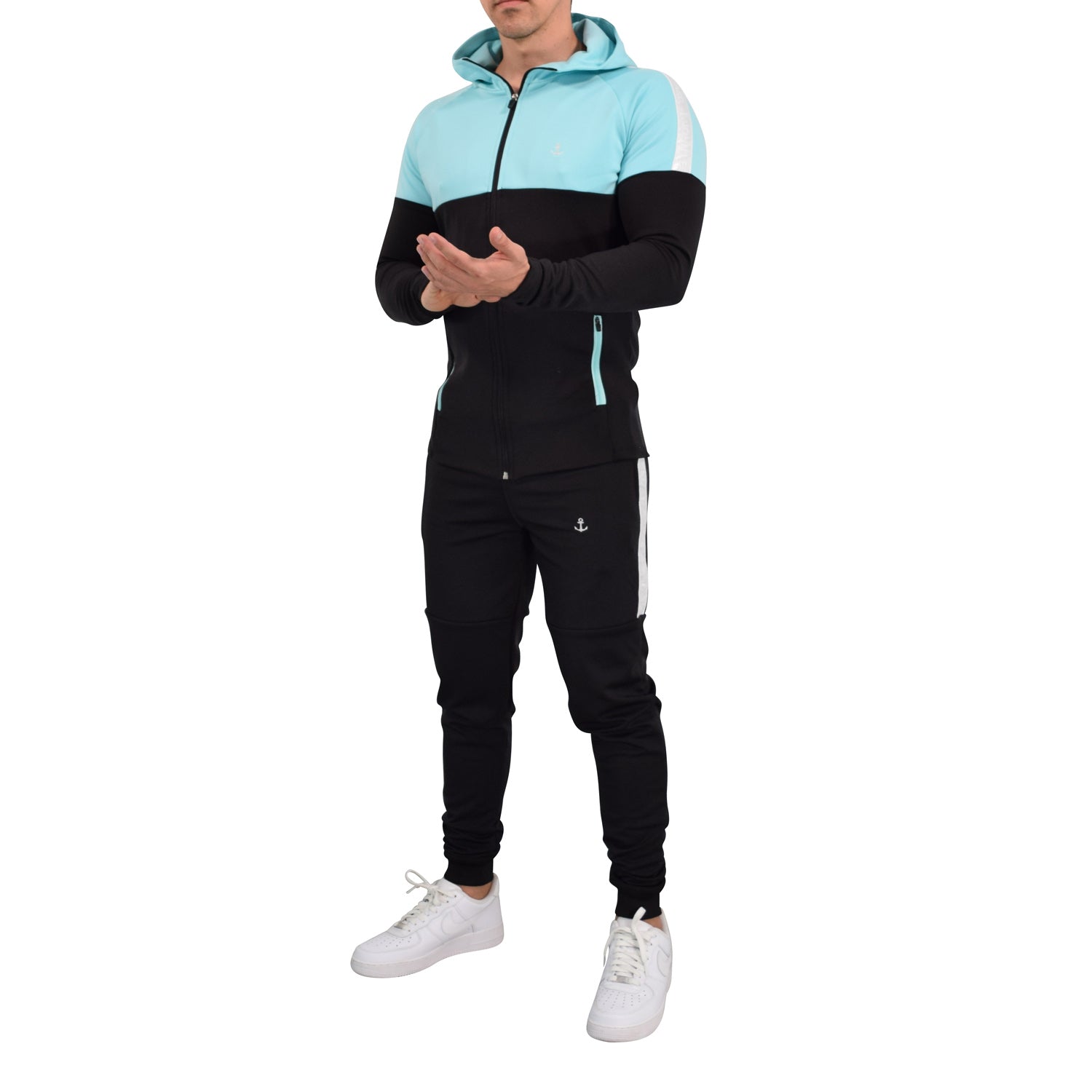 Sigma Tracksuit Teal Black Silver
