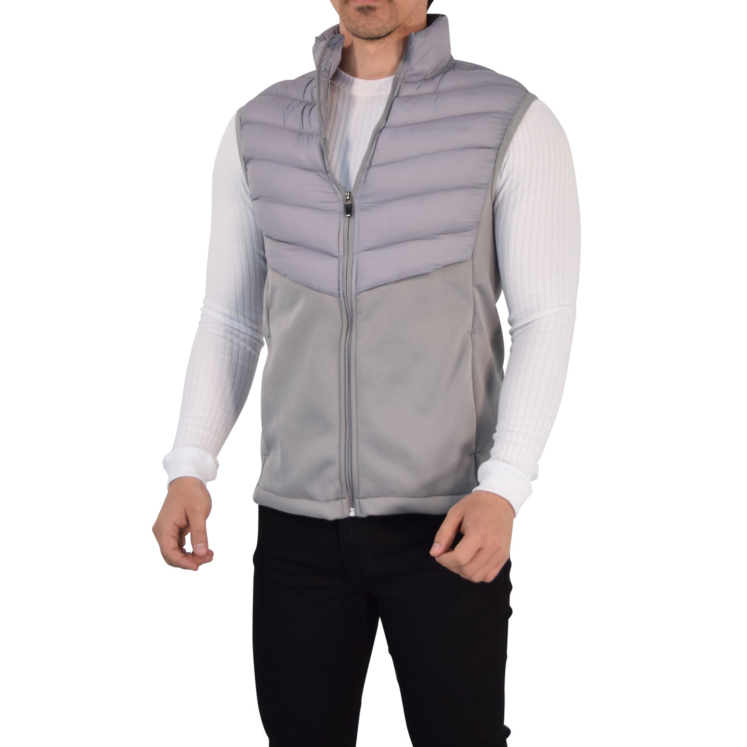 Chaleco Essential Down Vest Gray
