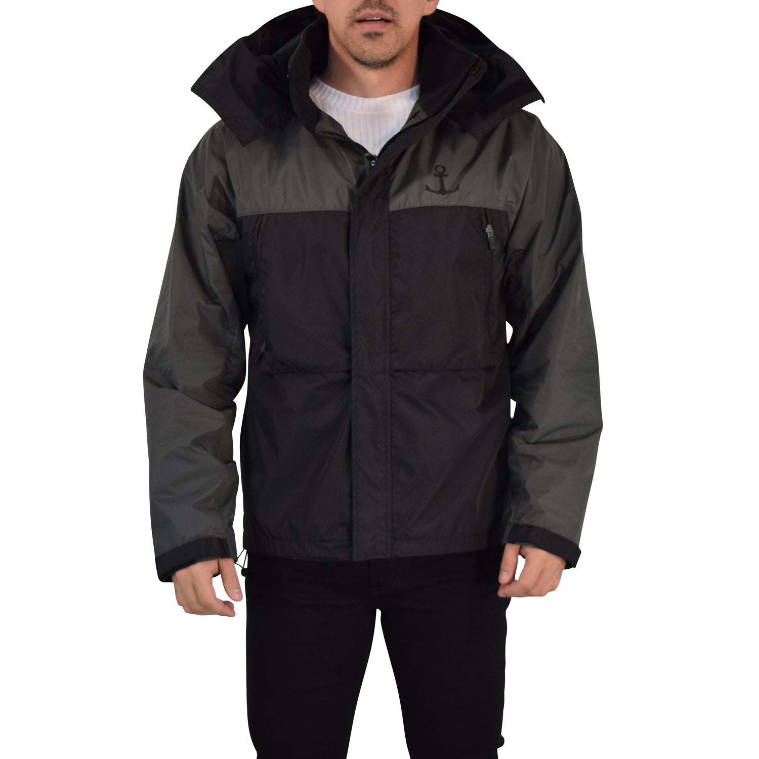 Windbreaker Jacket Oxford Contrast