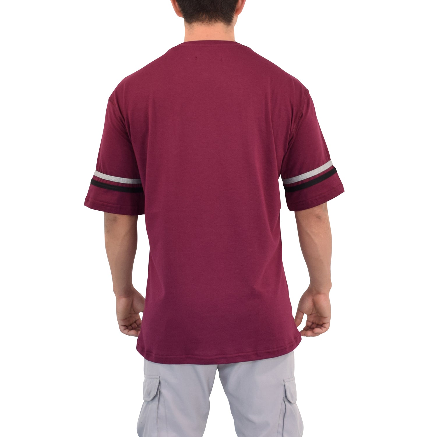 Oversized Varsity Burgundy T-shirt