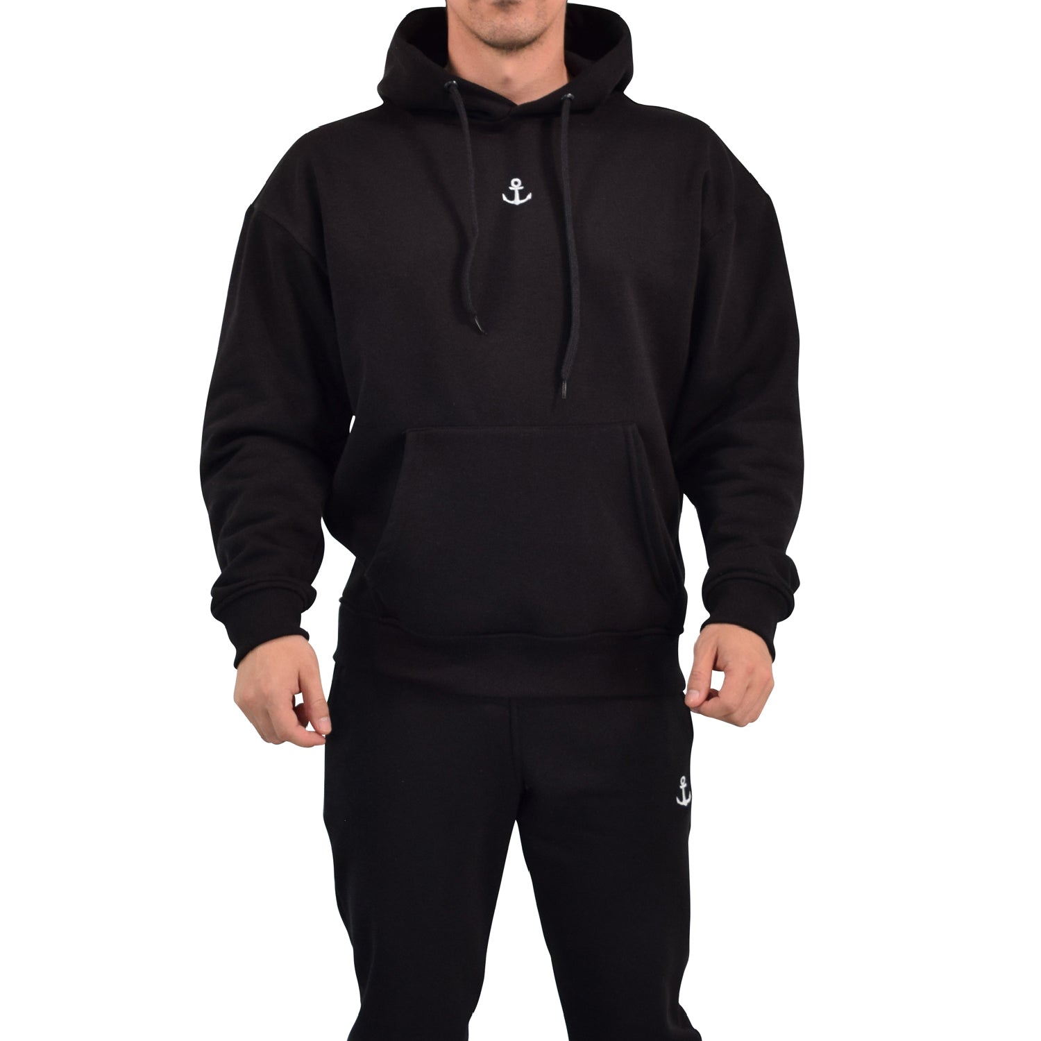 Chillout Oversized Fleece Hoodie Black