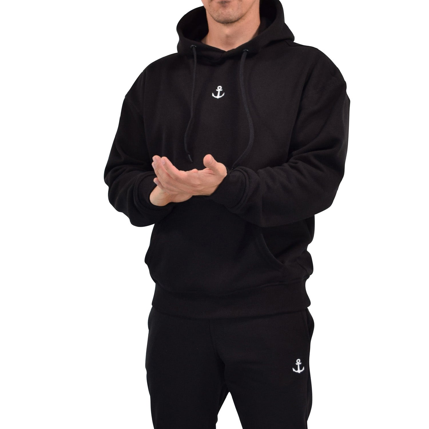 Chillout Oversized Fleece Hoodie Black