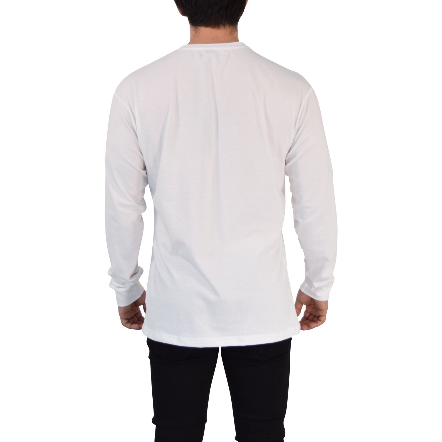 Playera Oversized Manga Larga Stealth White