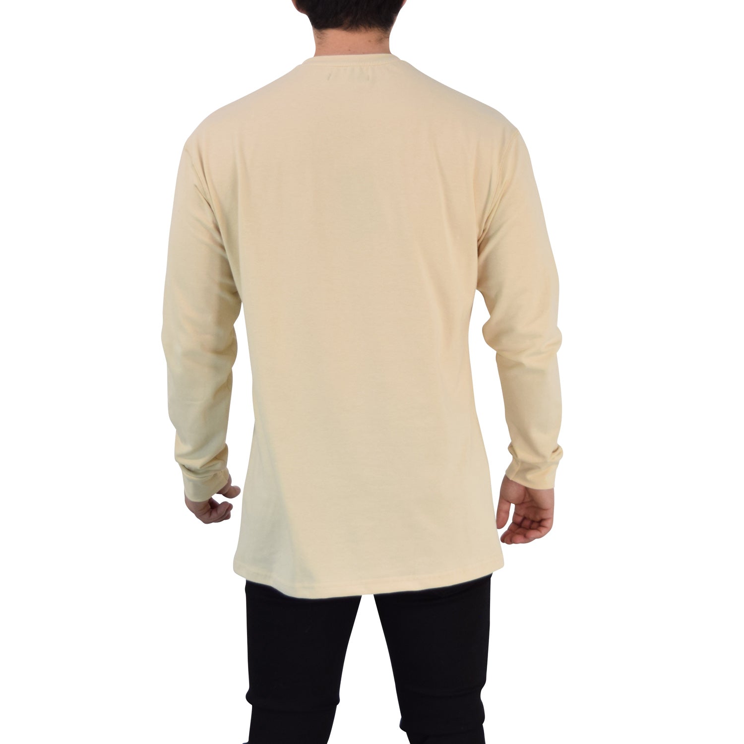 Playera Oversized Manga Larga Stealth Beige