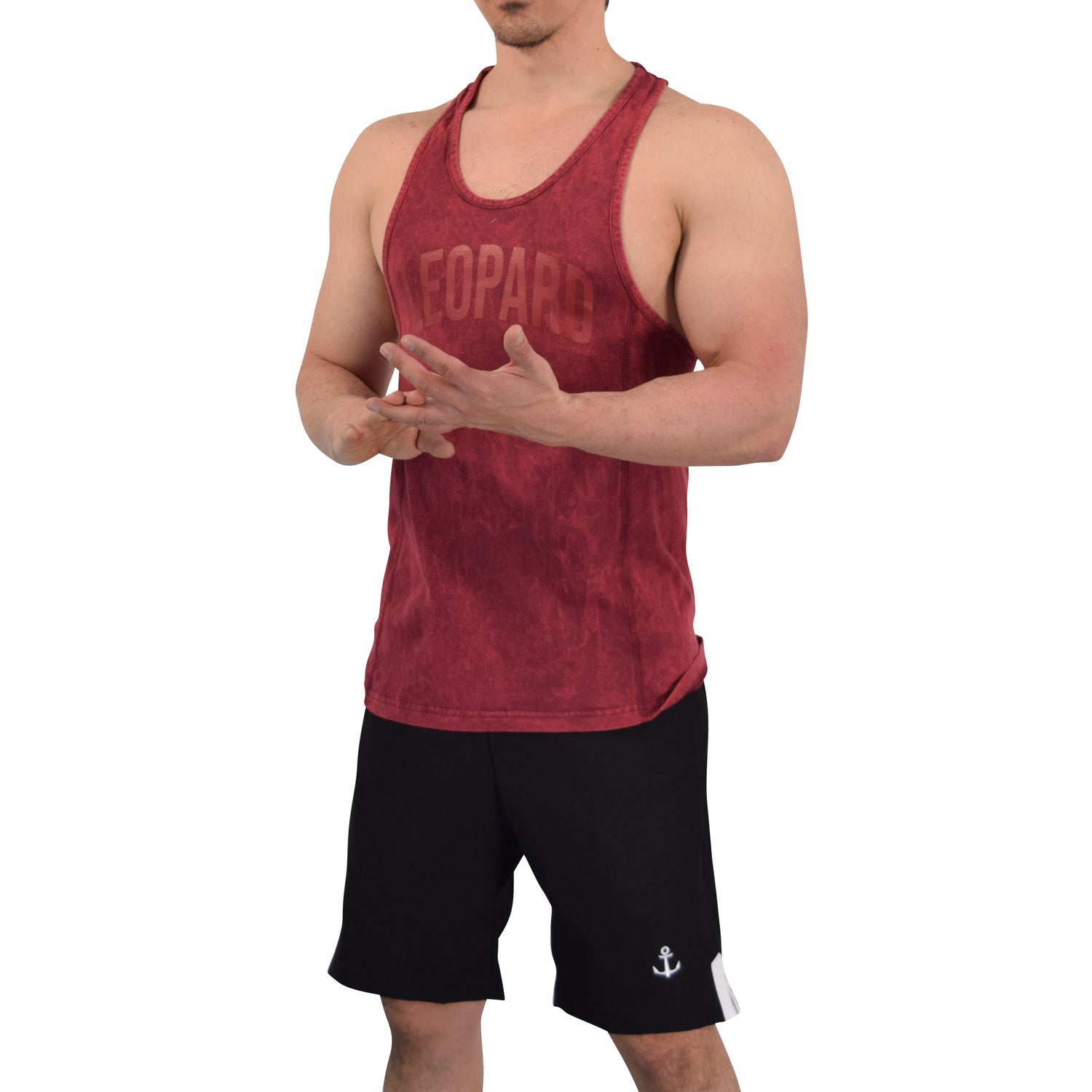 Gym Stringer Tank Iconic Acid Burgundy