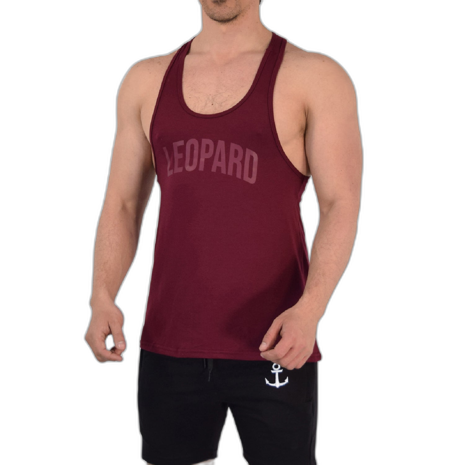 Gym Stringer Tank Varsity Full Burgundy