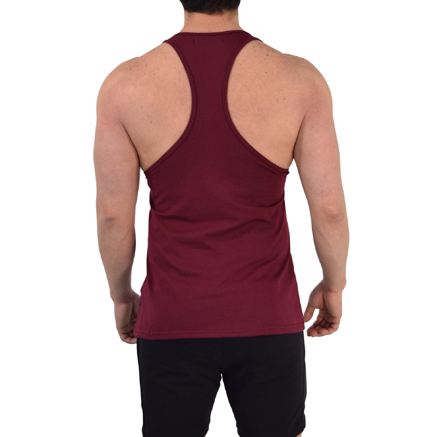 Gym Stringer Tank Varsity Full Burgundy