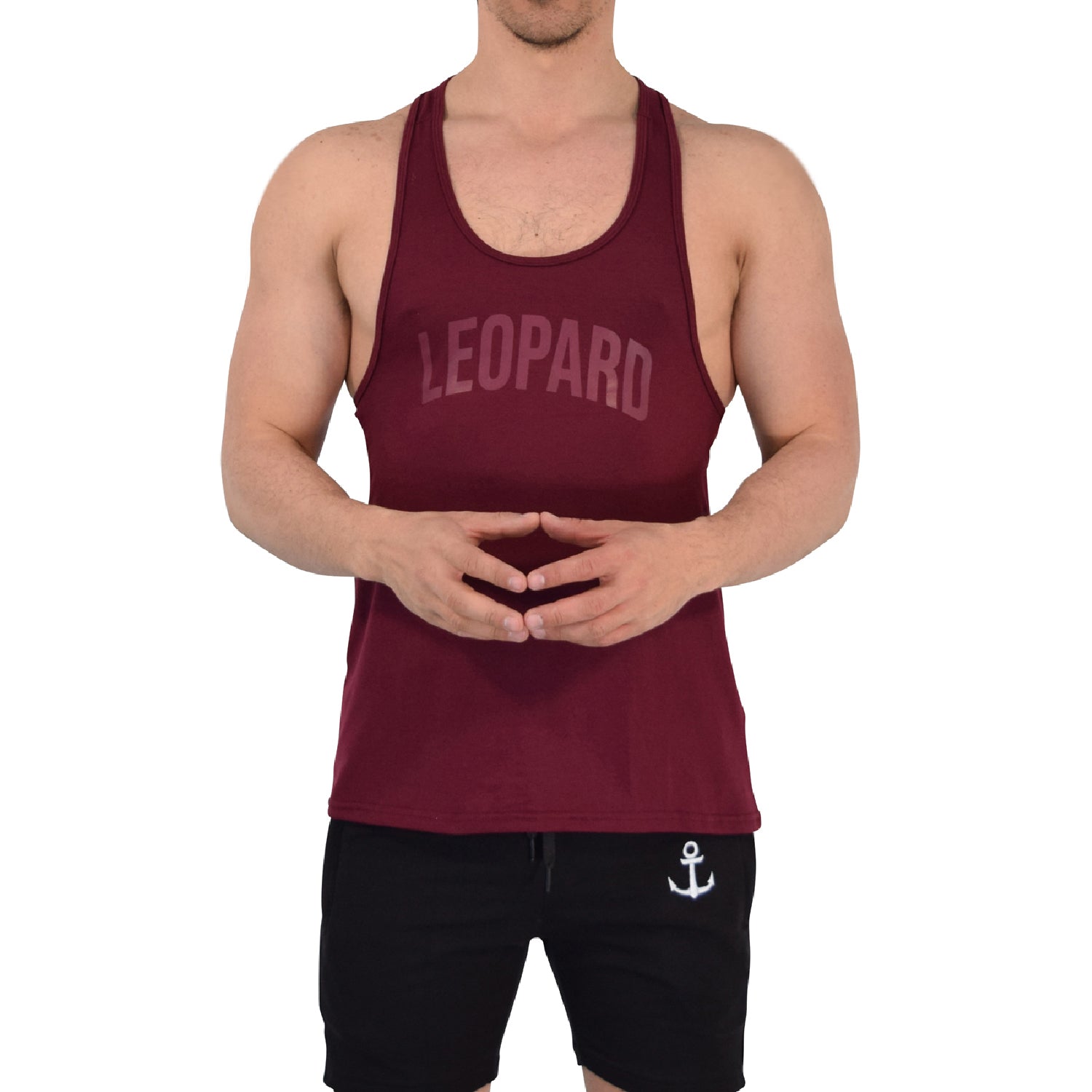 Gym Stringer Tank Varsity Full Burgundy