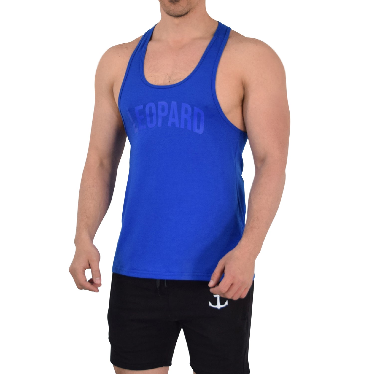 Gym Stringer Tank Varsity Full Royal