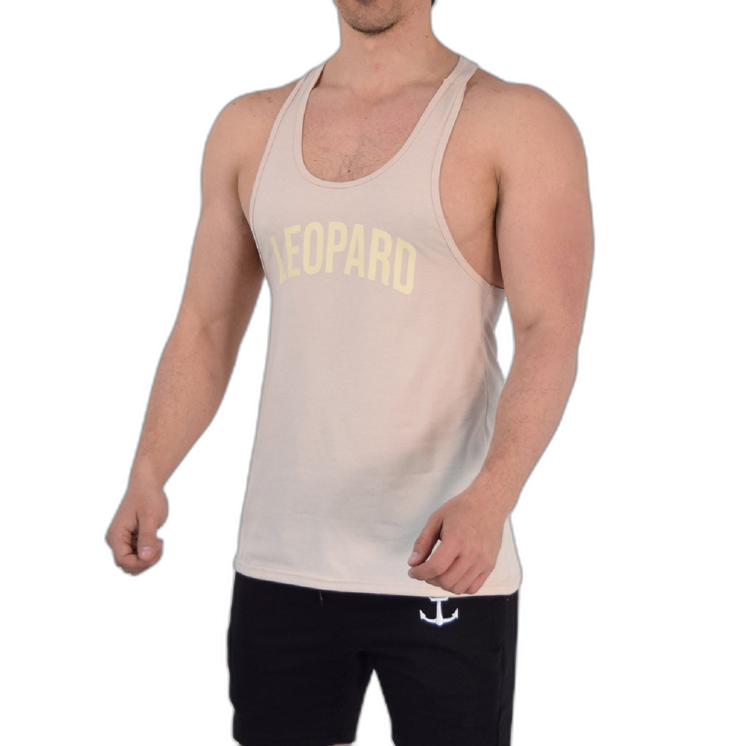 Gym Stringer Tank Varsity Full Sand