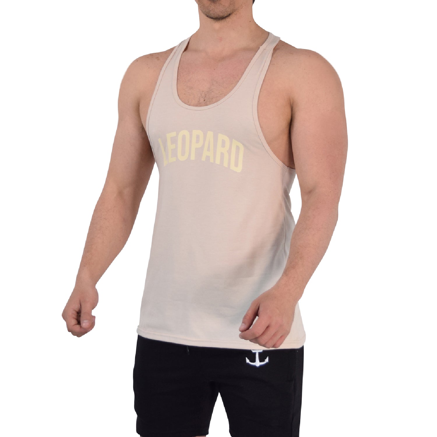Gym Stringer Tank Varsity Full Sand