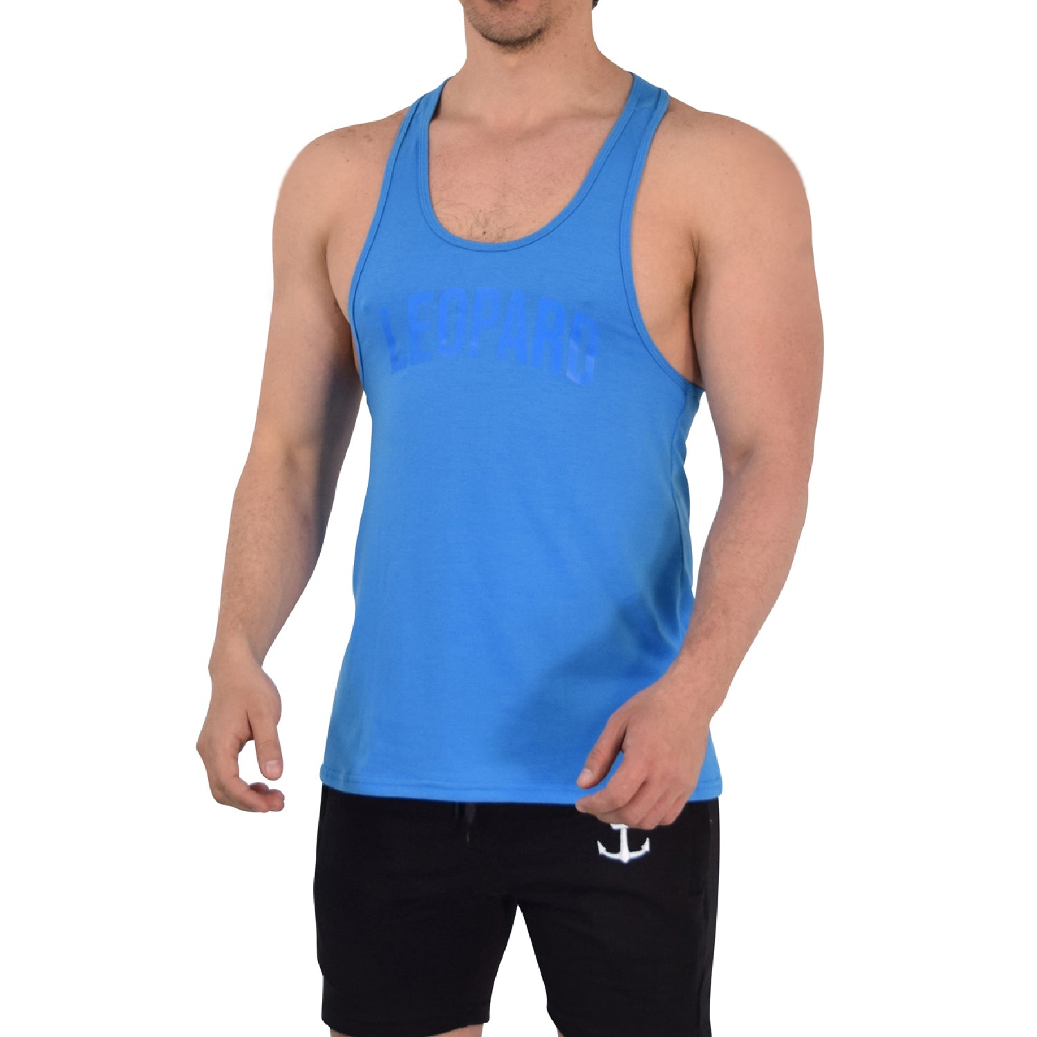 Gym Stringer Tank Varsity Full French Blue