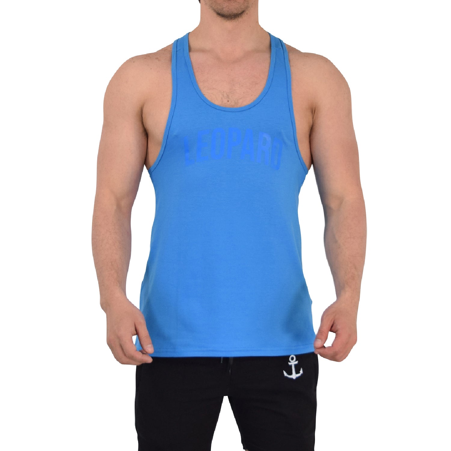Gym Stringer Tank Varsity Full French Blue
