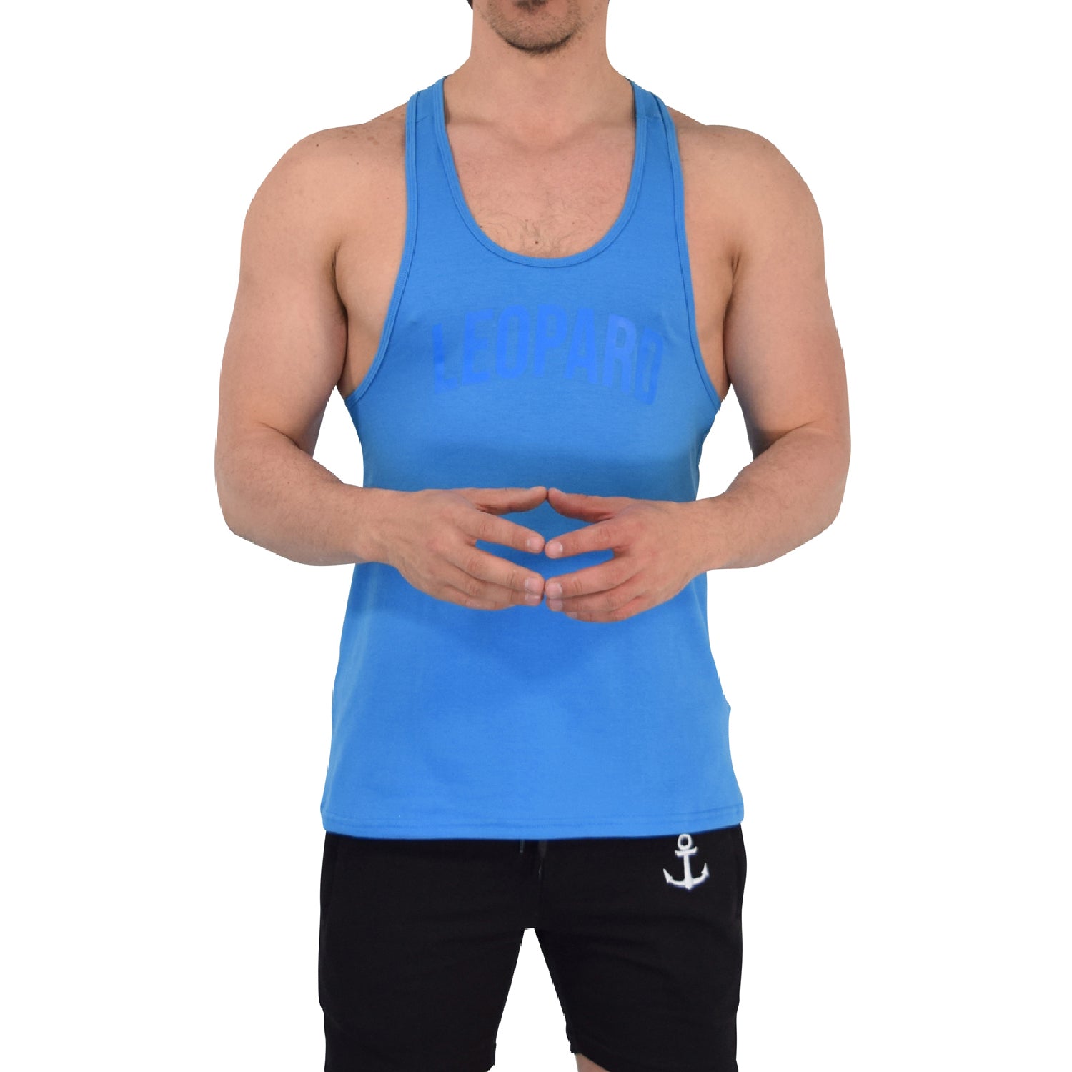 Gym Stringer Tank Varsity Full French Blue