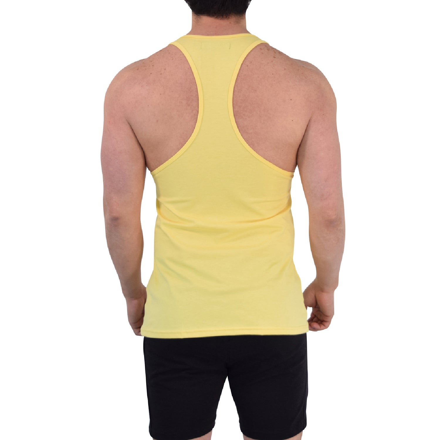 Gym Stringer Tank Varsity Full Light Mustard