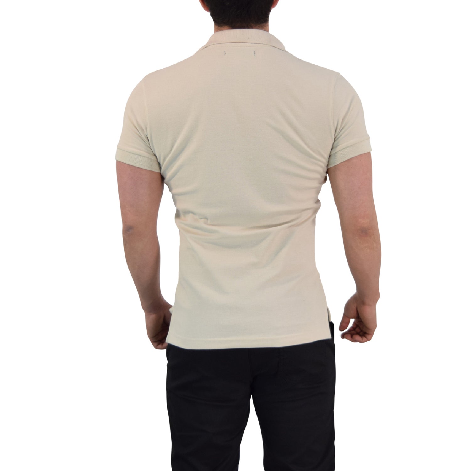 Polo Arena Mangas Doble Filo Marino Logo Marino