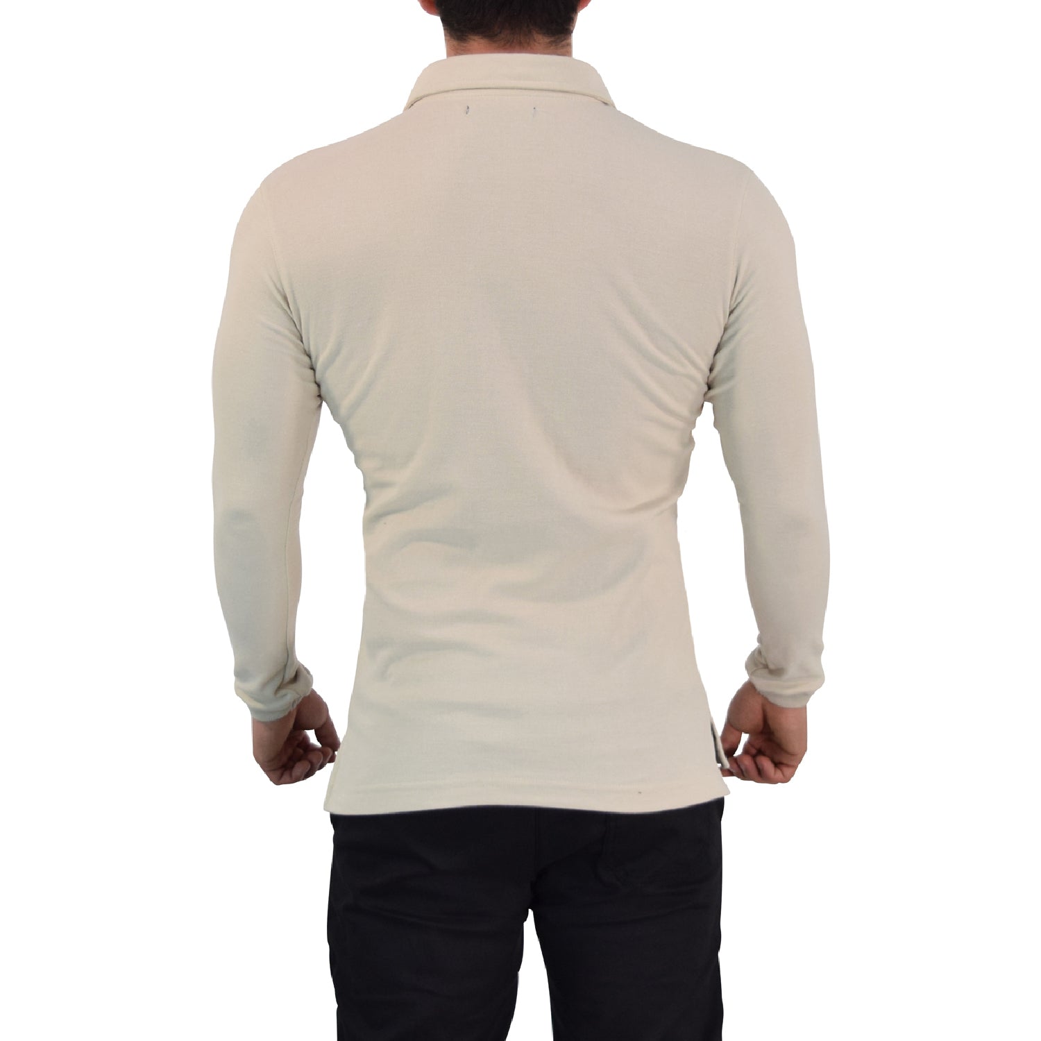 Zipped Polo Manga Larga Full Sand