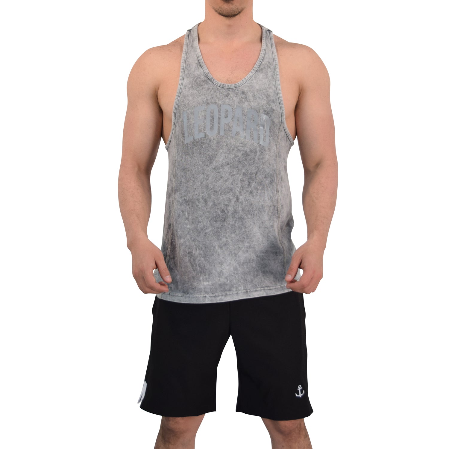 Gym Stringer Tank Iconic Acid Light Gray