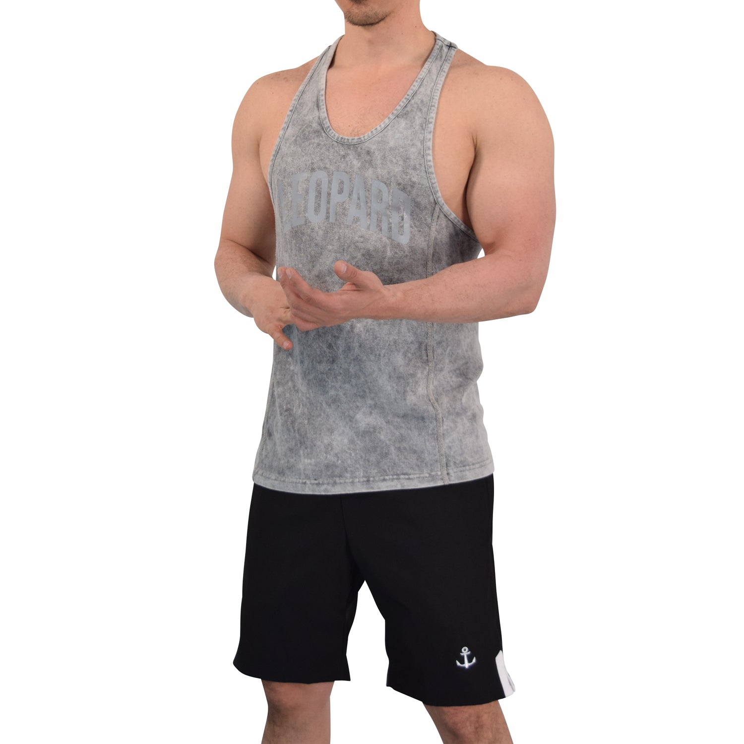 Gym Stringer Tank Iconic Acid Light Gray