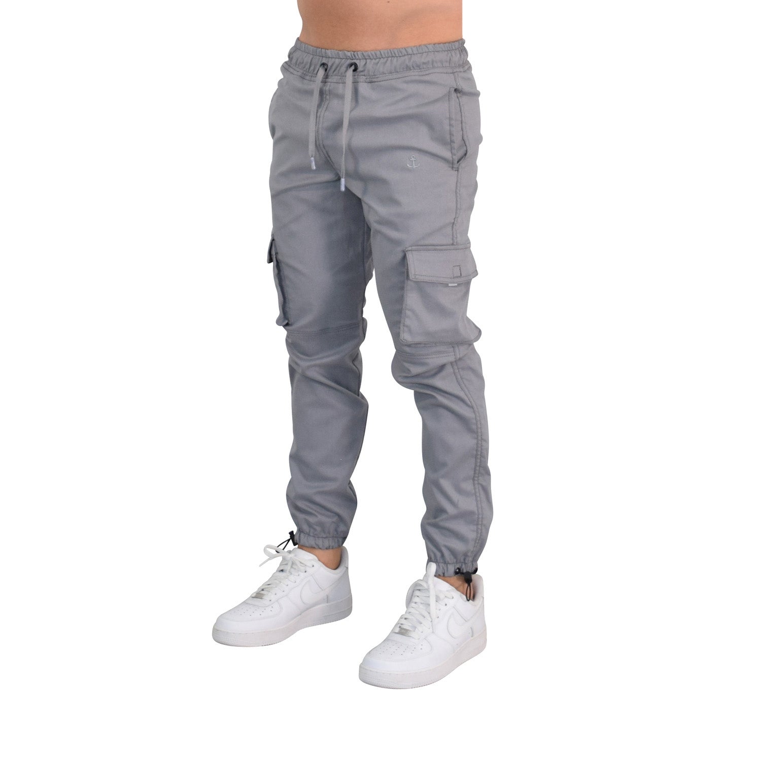 Casual Cargo Jogger Silver Gray