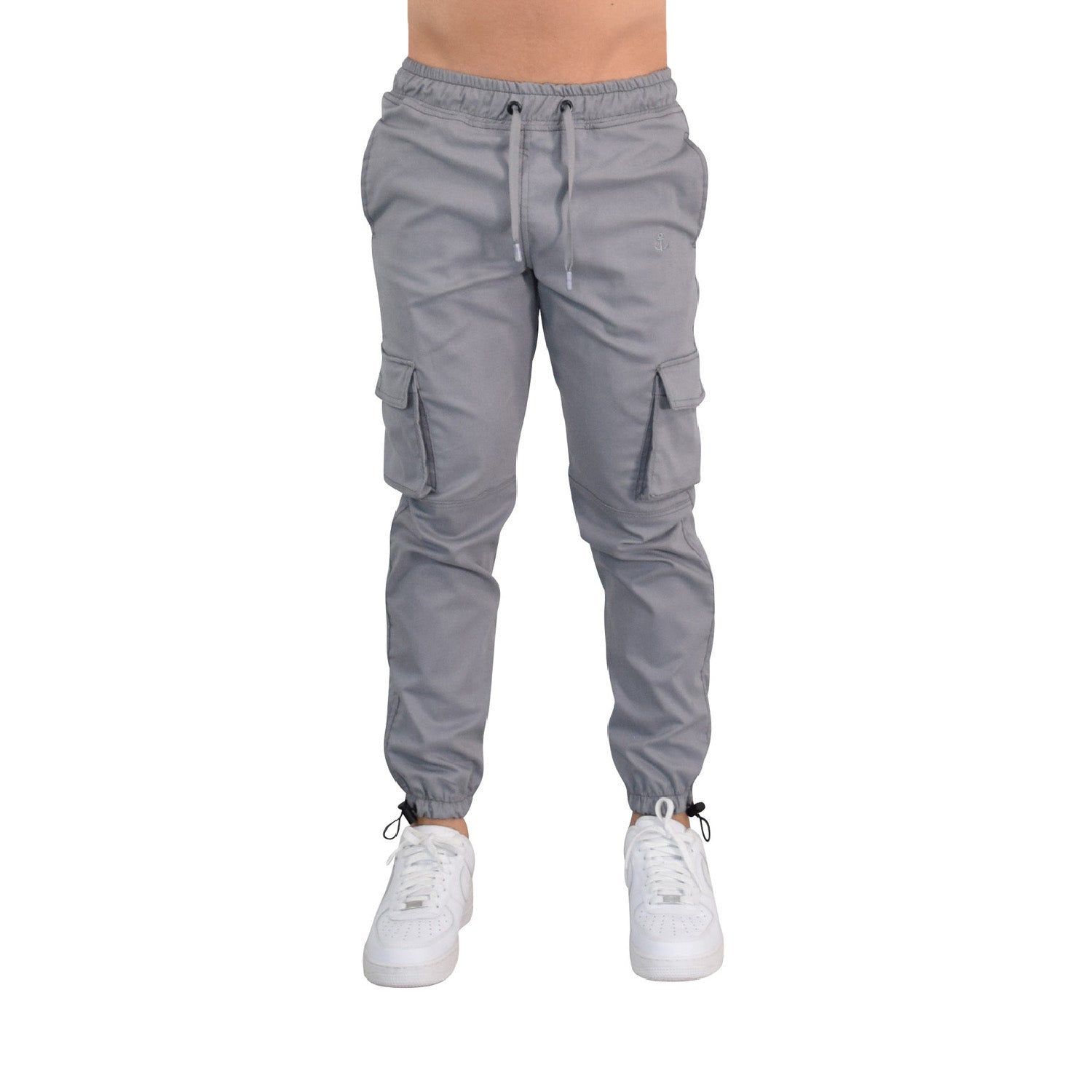Casual Cargo Jogger Silver Gray
