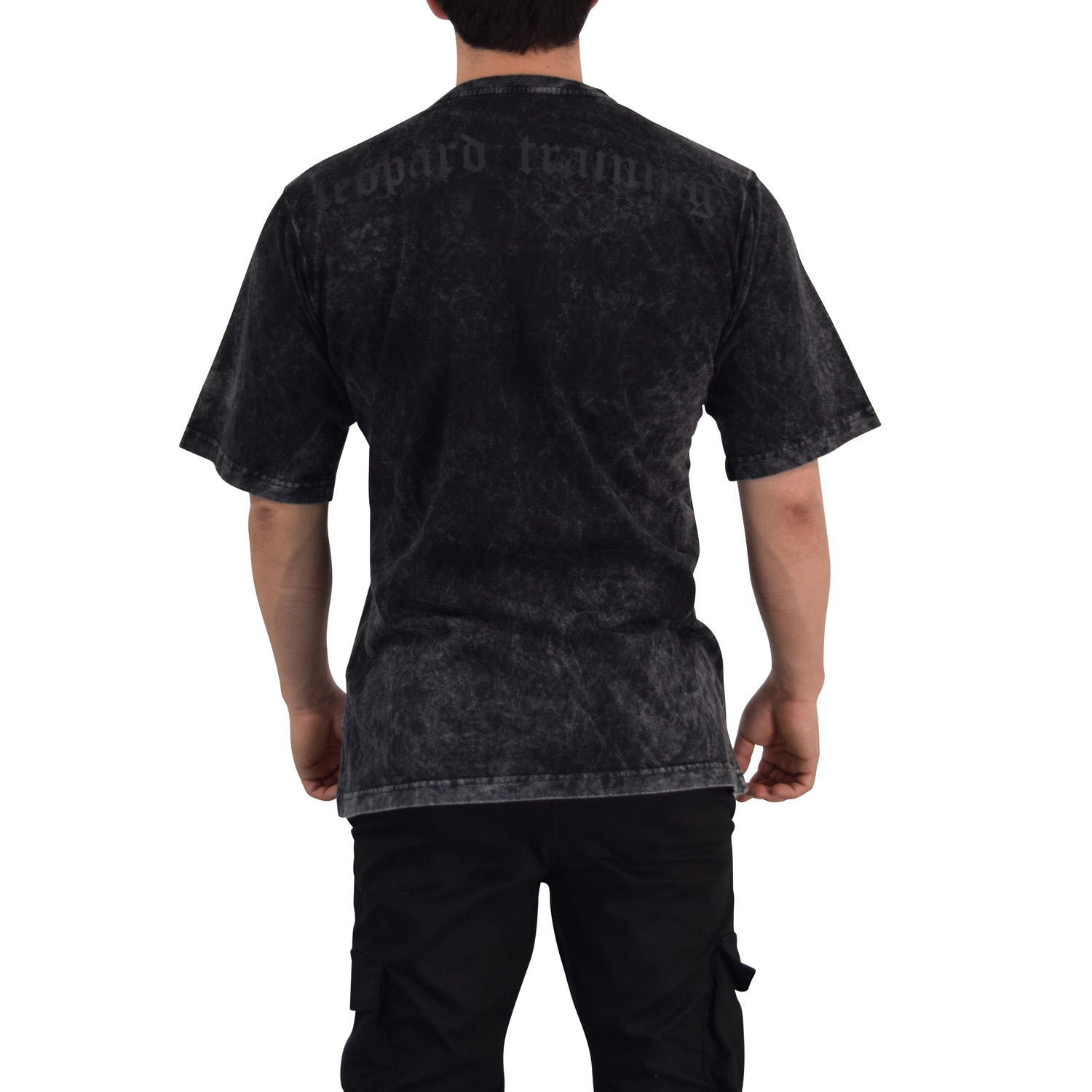 Playera Oversized Iconic Acid Wash Black
